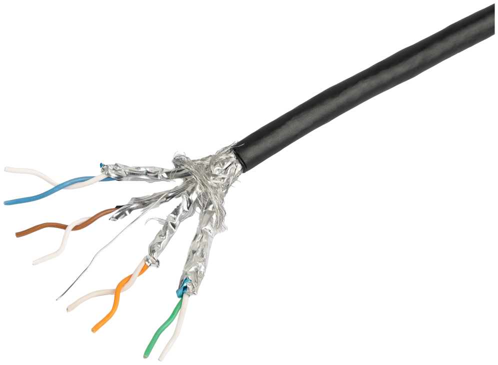 Lanberg LCS7-21CU-0305-BK cable de red Negro 305 m Cat7 S/FTP (S-STP) Alrededor