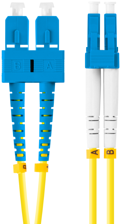 Lanberg FO-SULU-SD11-0020-YE Cable de fibra óptica e InfiniBand 2 m SC LC Amarillo