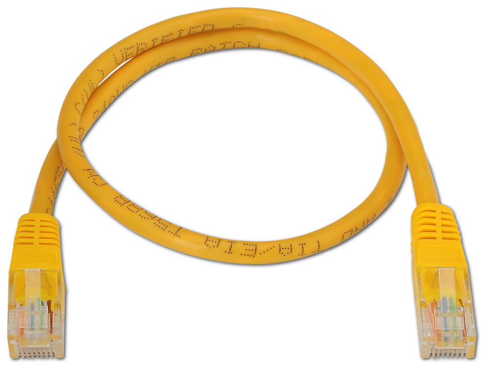 AISENS A135-0254 cable de red Amarillo 1 m Cat6 U/UTP (UTP)