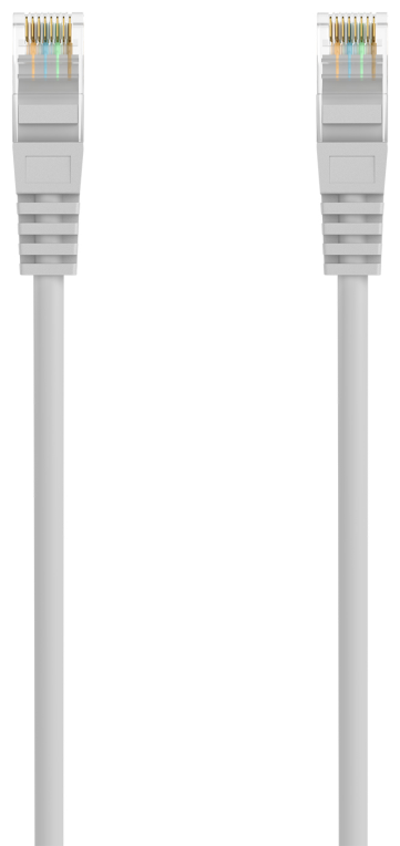 AISENS Cable de Red Latiguillo RJ45 LSZH Cat.6A 500 Mhz UTP AWG24, Gris, 1.5M