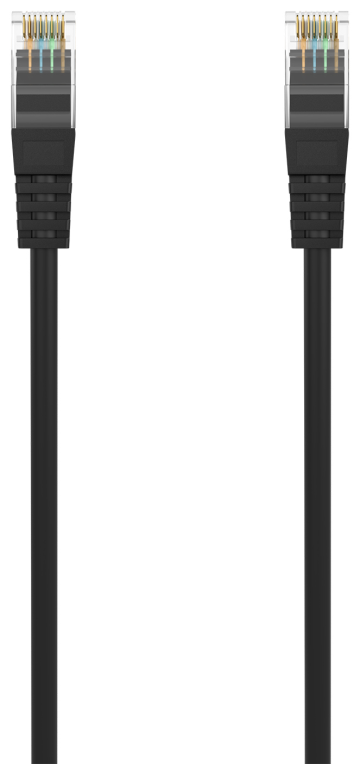 AISENS Cable de Red Latiguillo RJ45 LSZH Cat.6A 500 Mhz UTP AWG24, Negro, 2.0M