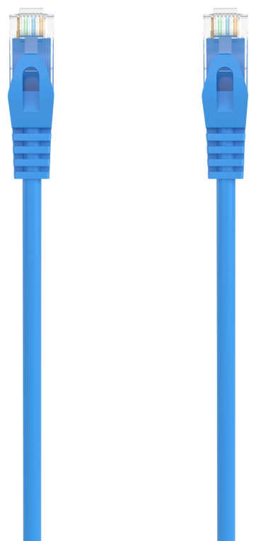 AISENS Cable de Red Latiguillo RJ45 LSZH Cat.6A 500 Mhz UTP AWG24, Azul, 1.5M