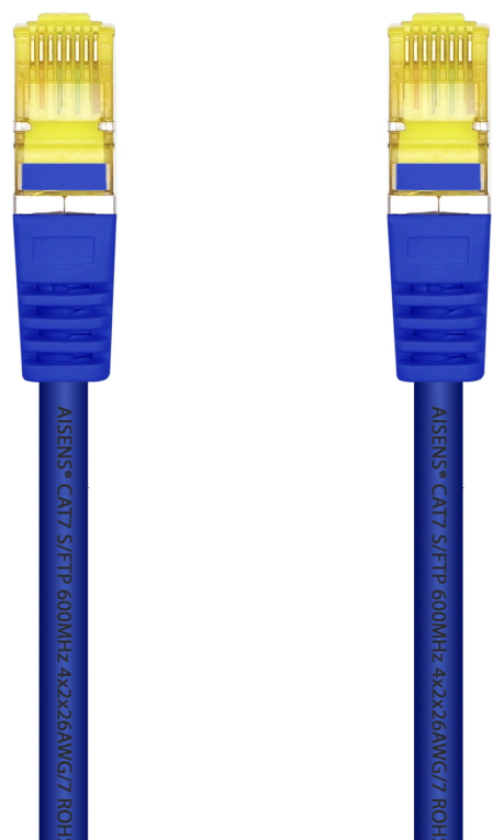 AISENS A146-0476 cable de red Azul 0,25 m Cat7 S/FTP (S-STP)