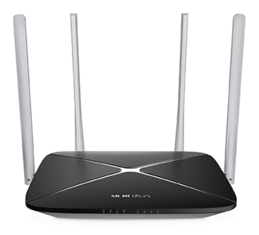 Mercusys AC12 router inalámbrico Ethernet rápido Doble banda (2,4 GHz / 5 GHz) Negro