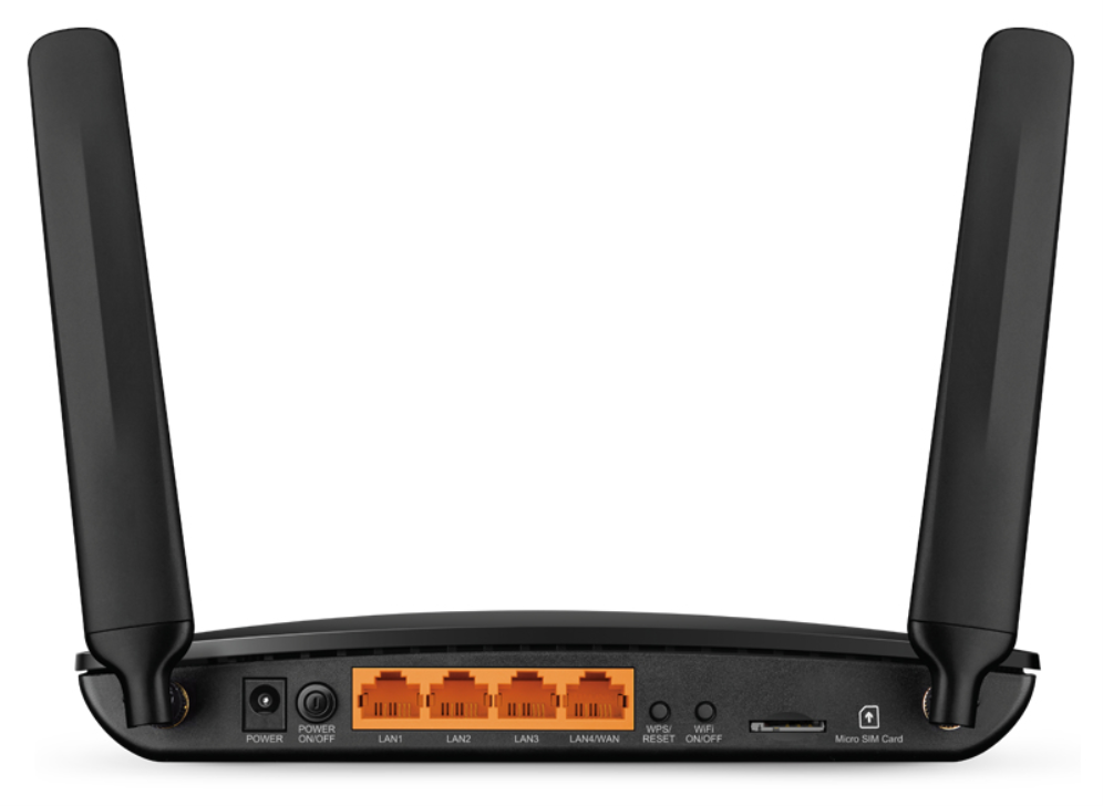 TP-Link TL-MR6400 router inalámbrico Ethernet rápido Banda única (2,4 GHz) 4G Negro