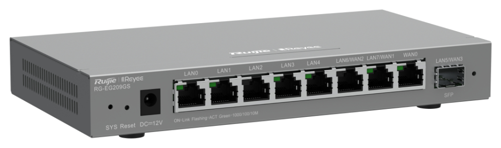 Ruijie Networks RG-EG209GS router Gigabit Ethernet Gris