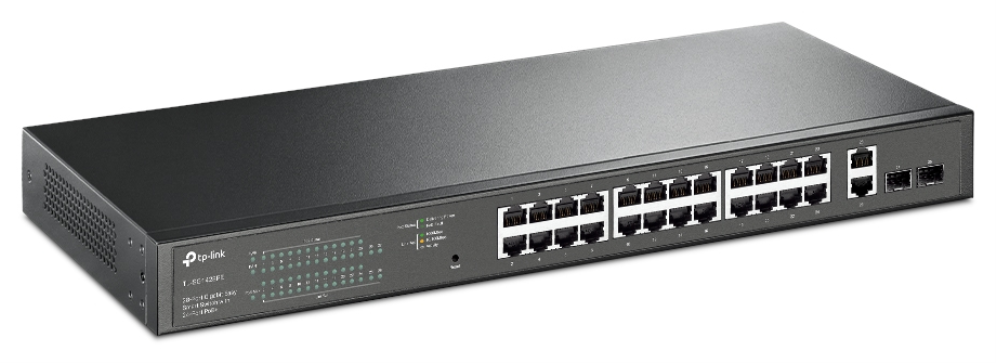 TP-Link TL-SG1428PE switch Gestionado L2 Gigabit Ethernet (10/100/1000) Energía sobre Ethernet (PoE) 1U Negro