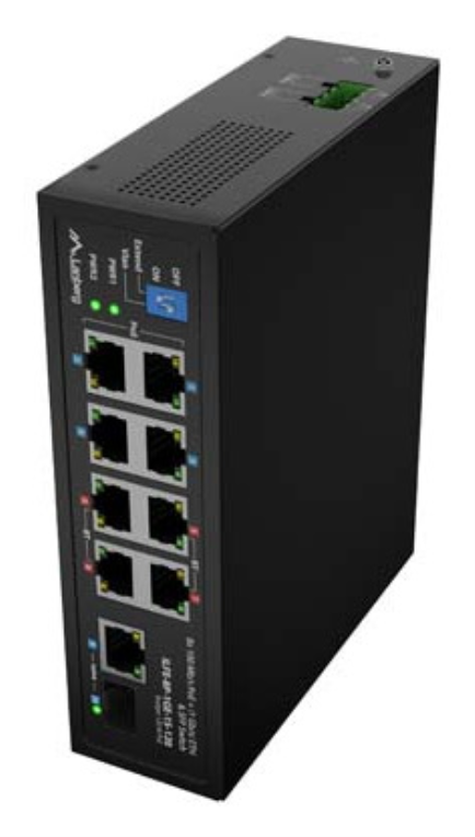 Lanberg ILFE-8P-1GE-1S-120 switch No administrado Fast Ethernet (10/100) Energía sobre Ethernet (PoE) 1U Negro