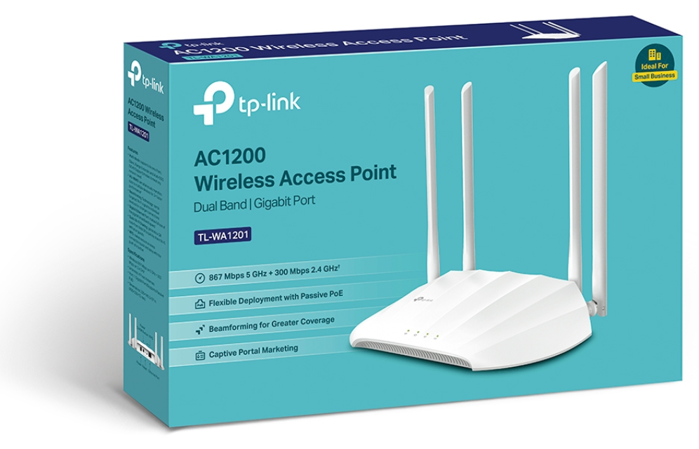 TP-Link TL-WA1201 punto de acceso inalámbrico 867 Mbit/s Blanco Energía sobre Ethernet (PoE)