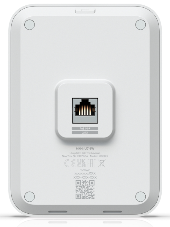 Ubiquiti U7 In-Wall 4300 Mbit/s Blanco Energía sobre Ethernet (PoE)