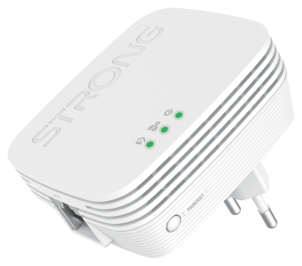Strong POWERLWF600DUOMINI adaptador de red PowerLine 600 Mbit/s Ethernet Wifi Blanco 2 pieza(s)