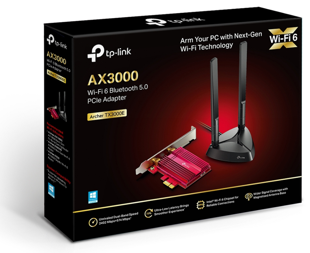 TP-Link Archer TX3000E Interno WLAN / Bluetooth 2402 Mbit/s