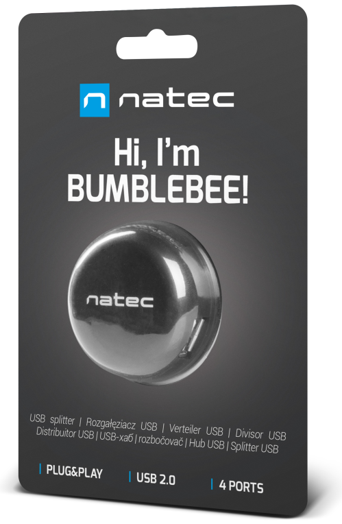 NATEC Bumblebee USB 2.0 480 Mbit/s Negro