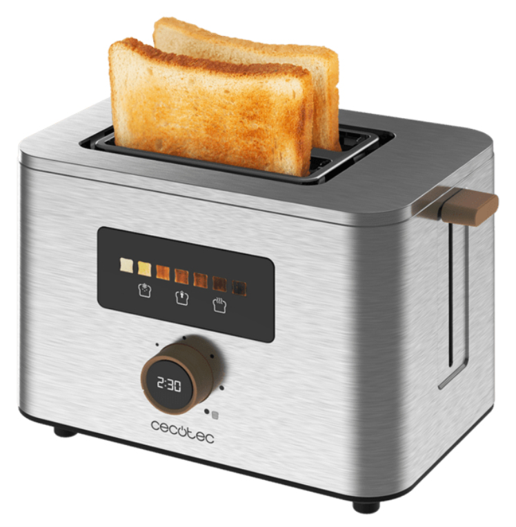 Cecotec 04843 tostadora 7 2 rebanada(s) 950 W Acero inoxidable