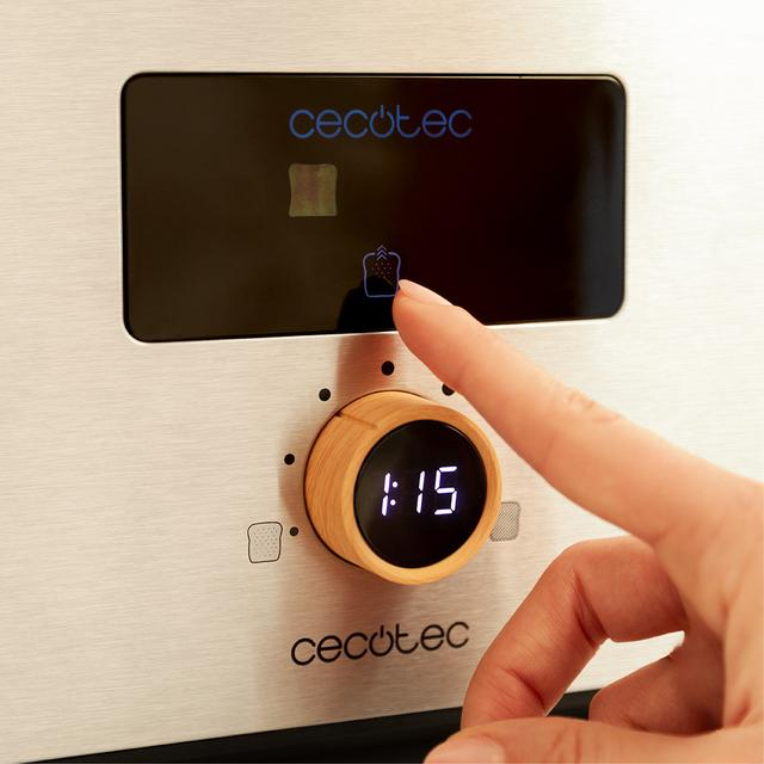 Cecotec 04843 tostadora 7 2 rebanada(s) 950 W Acero inoxidable