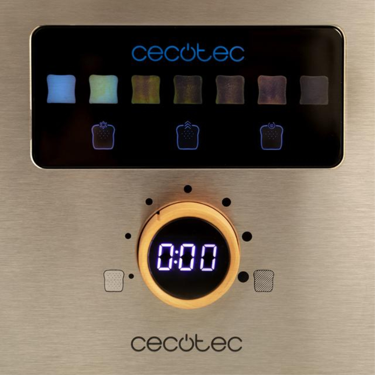 Cecotec 04843 tostadora 7 2 rebanada(s) 950 W Acero inoxidable