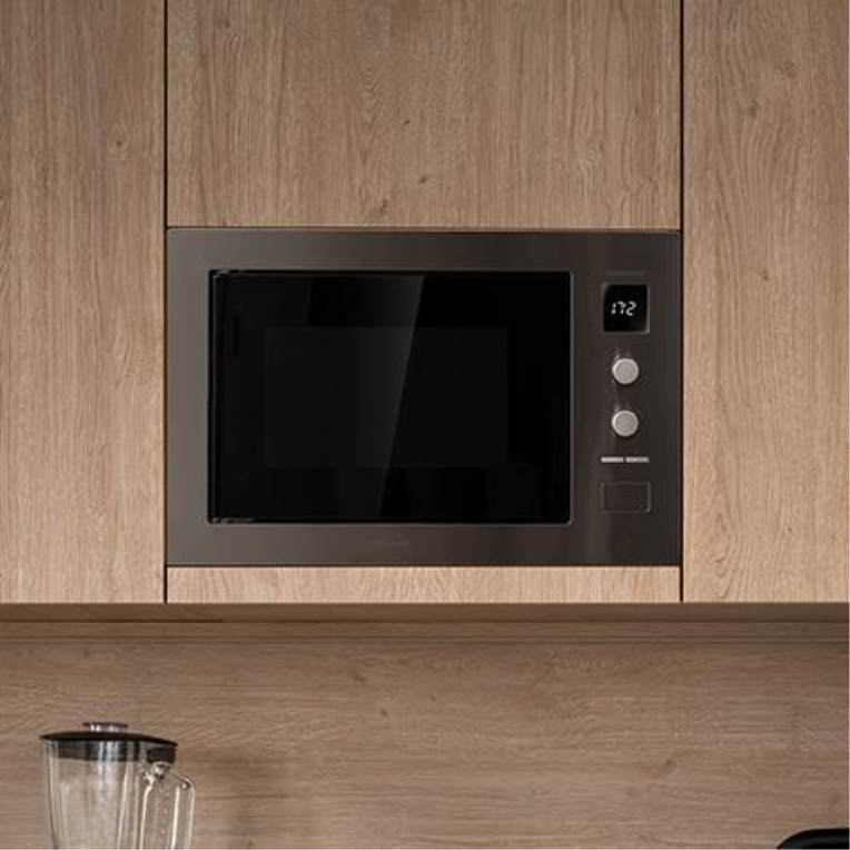 Cecotec 01400 microondas Negro, Acero Microondas con grill Integrado 25 L 1320 W