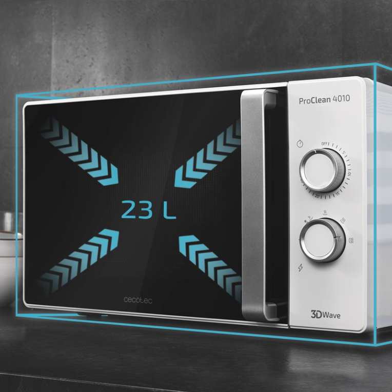 Cecotec 01546 microondas Blanco Solo microondas Encimera 23 L 700 W