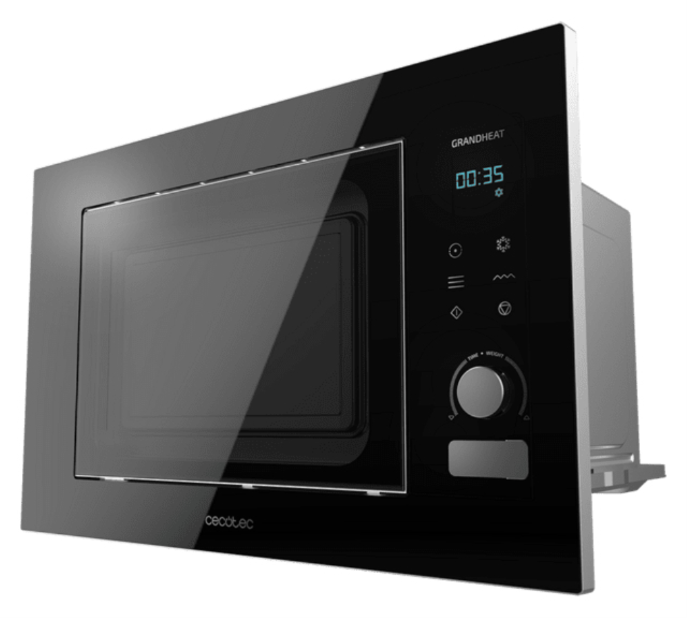 Cecotec 01383 microondas Negro Microondas con grill Integrado 21 L 1200 W