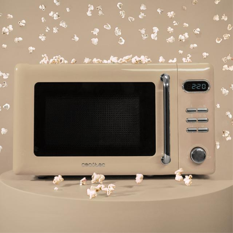 Cecotec 01714 microondas Beige Microondas con grill Encimera 20 L 700 W