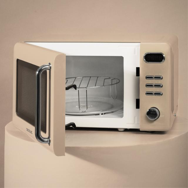 Cecotec 01714 microondas Beige Microondas con grill Encimera 20 L 700 W