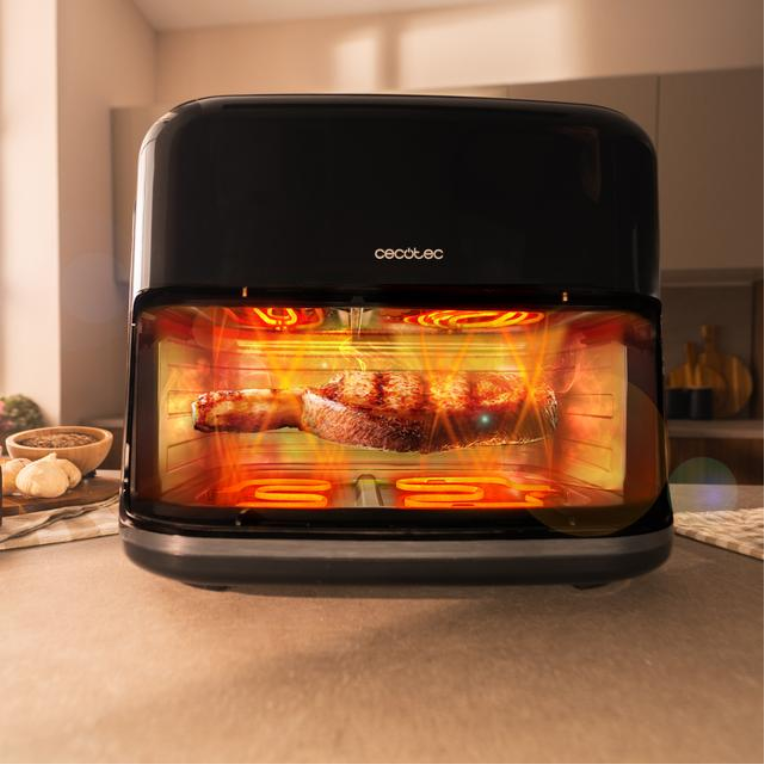 Cecotec Cecofry&amp;Grill Smokin'Prime 11000 Sencillo 11 L Independiente 2800 W Freidora de aire caliente Negro