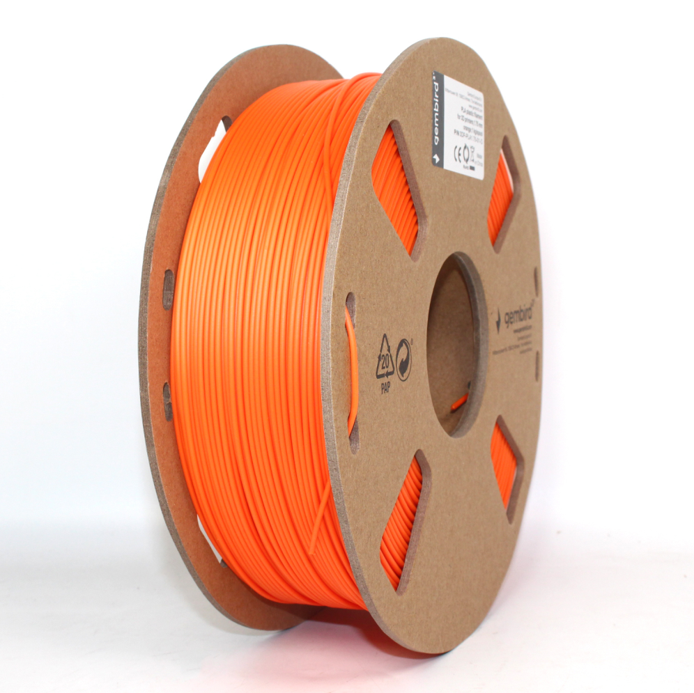 Gembird 3DP-PLA1.75-01-O material de impresión 3d Ácido poliláctico (PLA) Naranja 1,4 kg