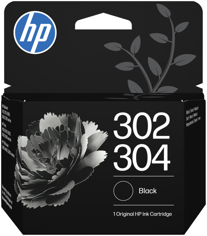 HP Paquete combinado de 2 cartuchos de tinta negra/tricolor 302/304
