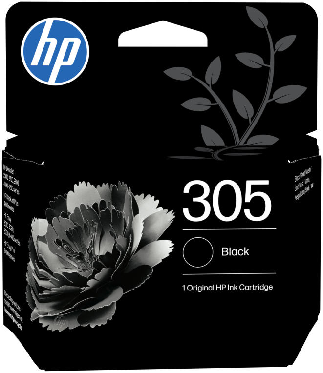 HP Cartucho de tinta Original 305 negro