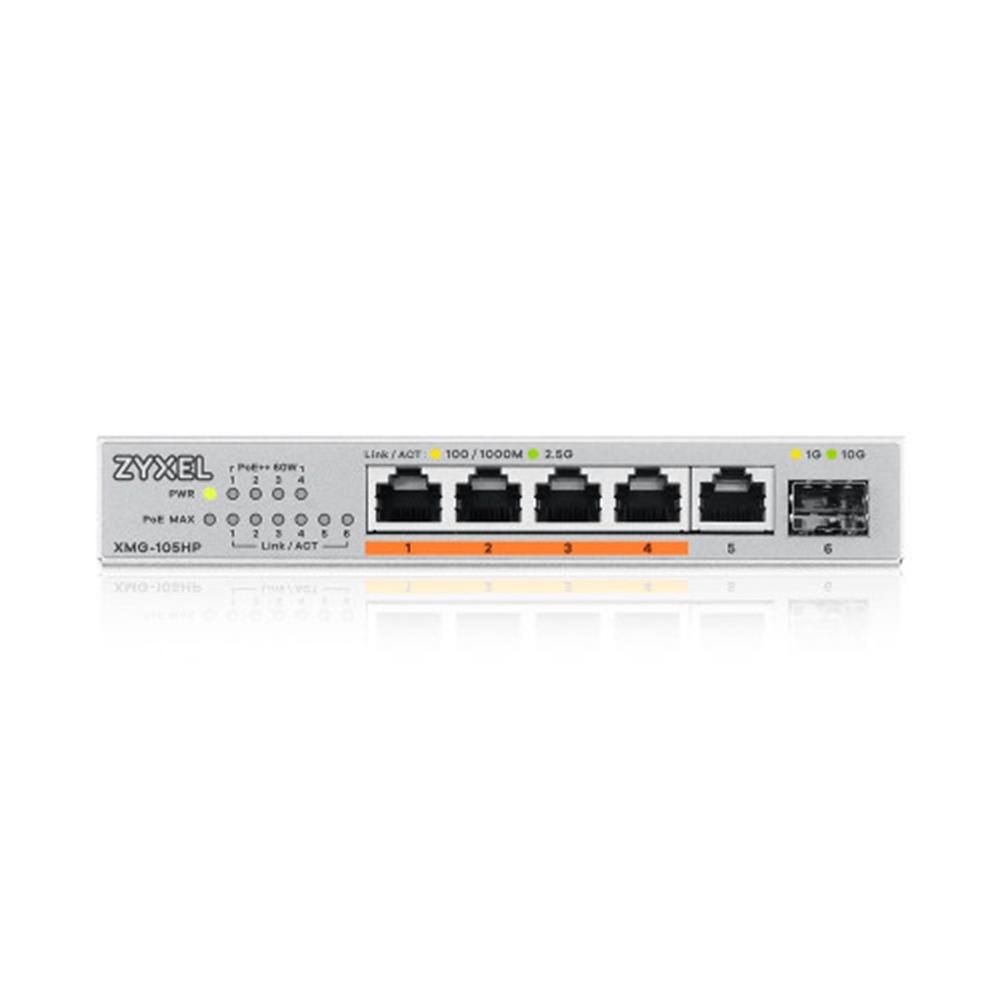 SWITCH 6 PUERTOS ZYXEL XMG-105HP-EU0101F