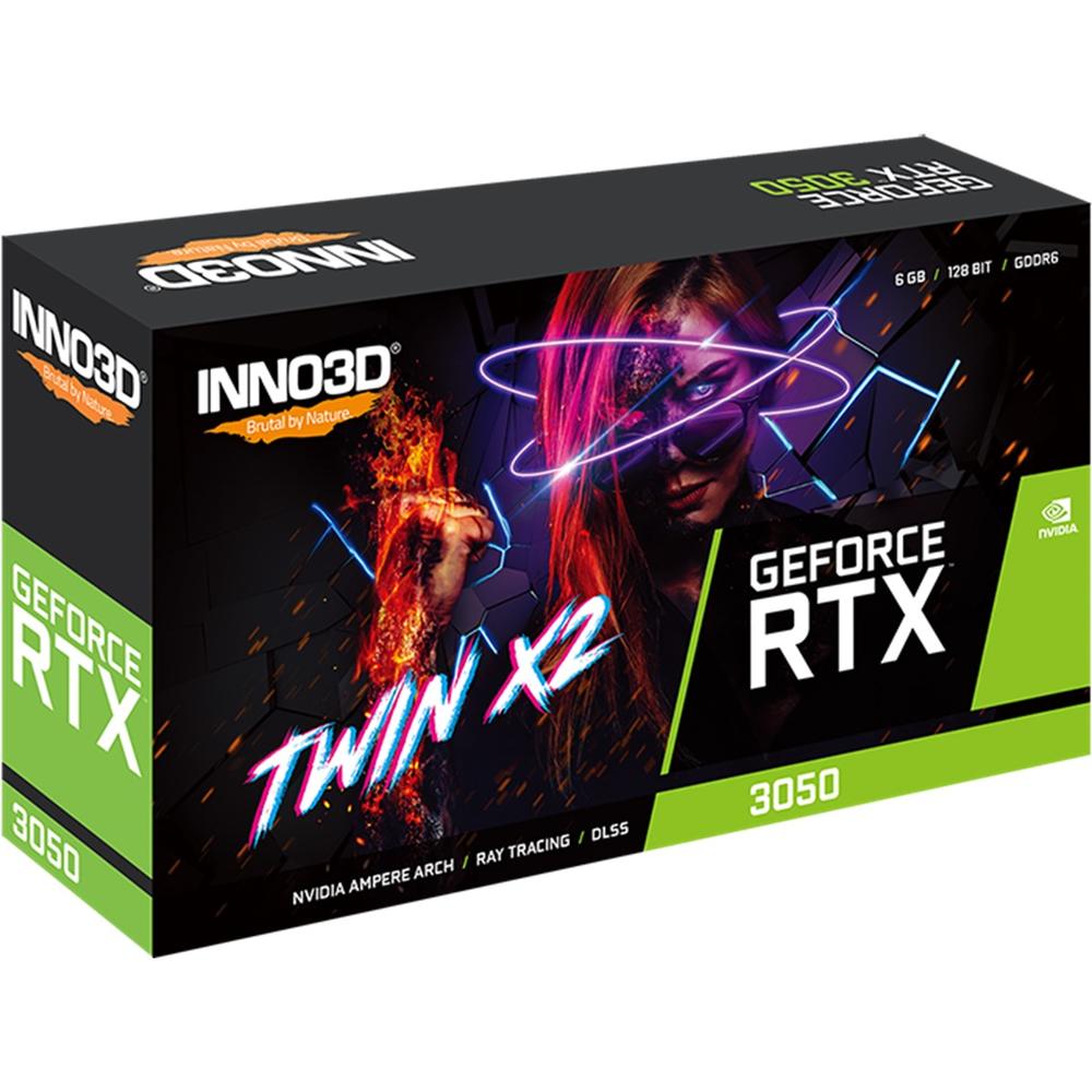 TARJETA GRAFICA INNO3D RTX 3050 TWIN X2 6GB GDDR6/ DP/ HDMI/ DVI-D