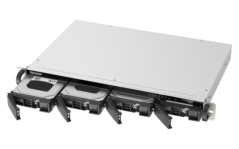 SERVIDOR NAS QNAP TS-433EU 4 BAHIAS 1U RACK 4GB GIGABIT ETHERNET