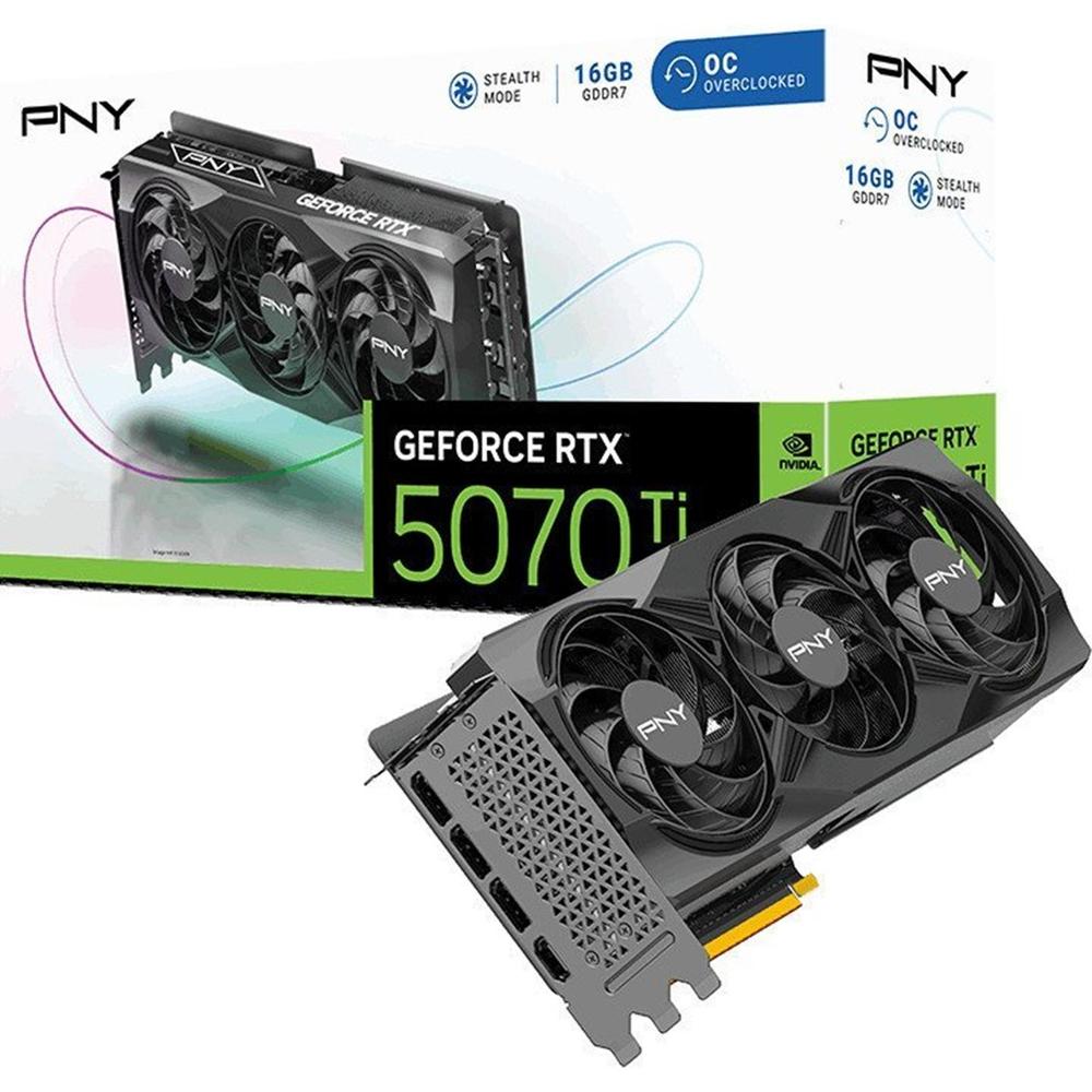 TARJETA GRAFICA PNY RTX 5070 TI OC 16GB GDDR7
