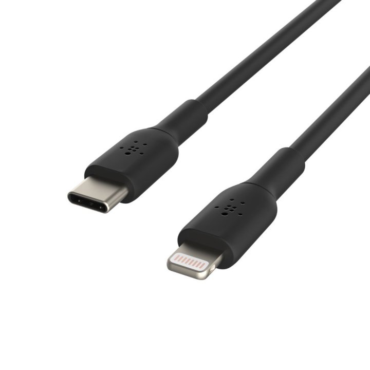 CABLE LIGHTNING A USB TIPO C BELKIN 1M/ MACHO-MACHO/ NEGRO