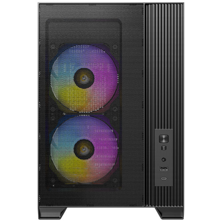 CAJA ORDENADOR GAMING ANTEC FLUX M MATX CRISTAL TEMPLADO NEGRA