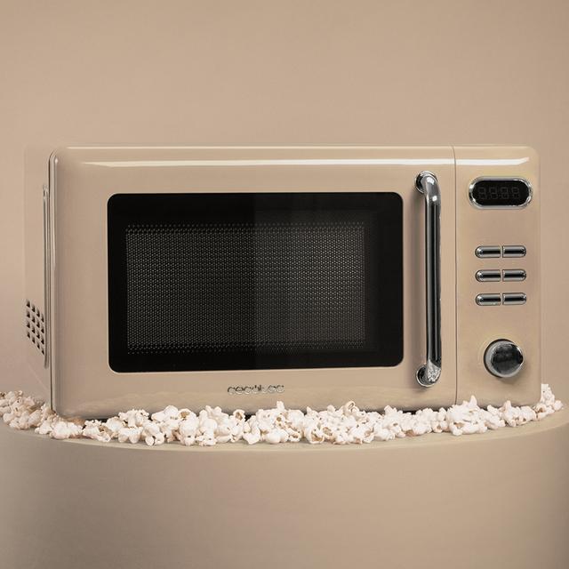 MICROONDAS CON GRILL CECOTEC PROCLEAN 5110 RETRO BEIGE 700W 20L