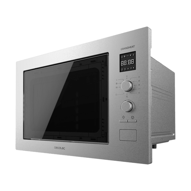 MICROONDAS ENCASTRABLE CON GRILL CECOTEC GRANDHEAT 2550 BUILT-IN STEEL 850W 25L