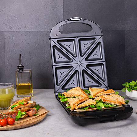 SANDWICHERA CECOTEC ROCK'NTOAST FAMILY 1500W HASTA 4 SANDWICHES