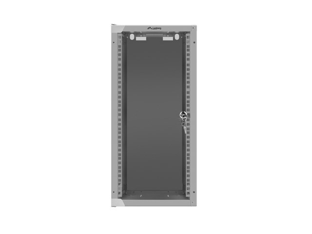 ARMARIO LANBERG MURAL 10" 12U/ 280X310 FLAT PACK GRIS PUERTA CRISTAL