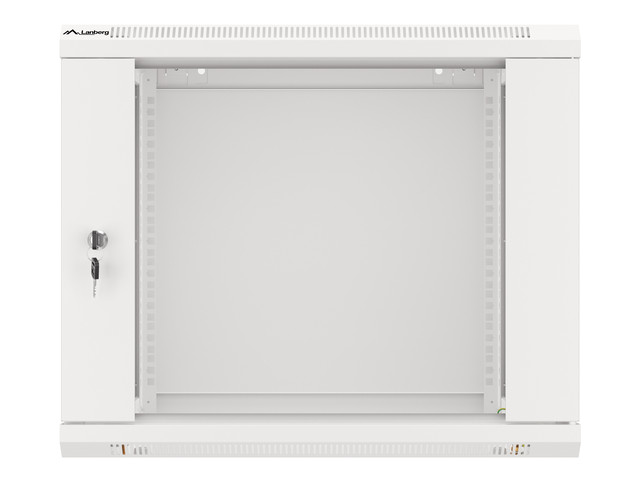 ARMARIO LANBERG MURAL RACK 19" 9U/ 600X450 FLAT PACK V2 PUERTA CRISTAL GRIS