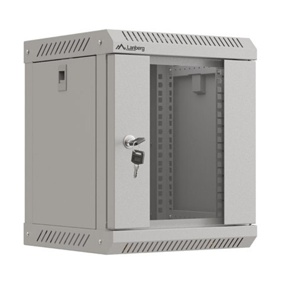 ARMARIO LANBERG MURAL RACK 10" 6U/300X300 FLAT PACK GRIS PUERTA CRISTAL