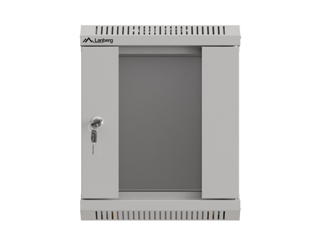 ARMARIO LANBERG MURAL RACK 10" 6U/300X300 FLAT PACK GRIS PUERTA CRISTAL