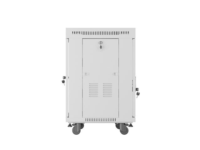 ARMARIO LANBERG RACK 19" 15U/ 600X600 FLAT PACK GRIS PUERTA DE CRISTAL CON LCD
