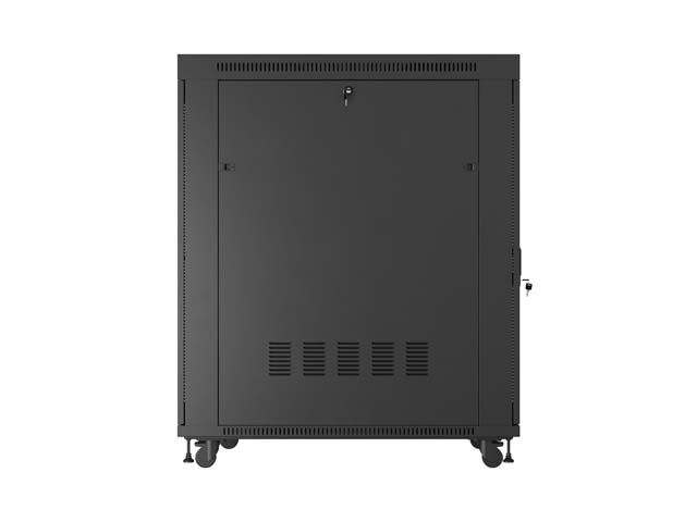 ARMARIO LANBERG RACK 19" 27U/ 800X1200 PUERTA MESH CON LCD FLAT PACK NEGRO