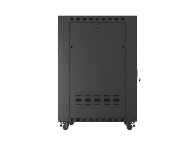 ARMARIO LANBERG RACK 19" 27U/ 800X1000 FLAT PACK NEGRO PUERTA CRISTAL CON LCD
