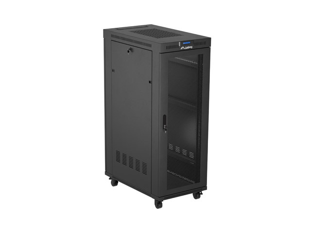 ARMARIO LANBERG RACK 19" 32U/ 600X1000 FLAT PACK PUERTA PERFORADA DISPLAY LCD BK