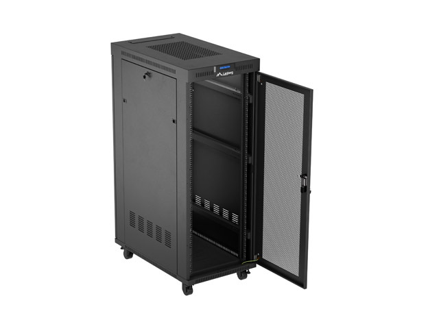 ARMARIO LANBERG RACK 19" 32U/ 600X1000 FLAT PACK PUERTA PERFORADA DISPLAY LCD BK