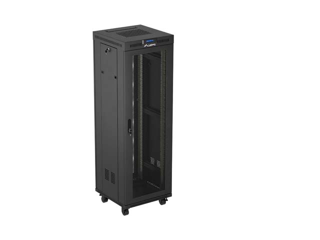 ARMARIO LANBERG RACK 19" 37U/ 600X600 FLAT PACK PUERTA PERFORADA CON LCD