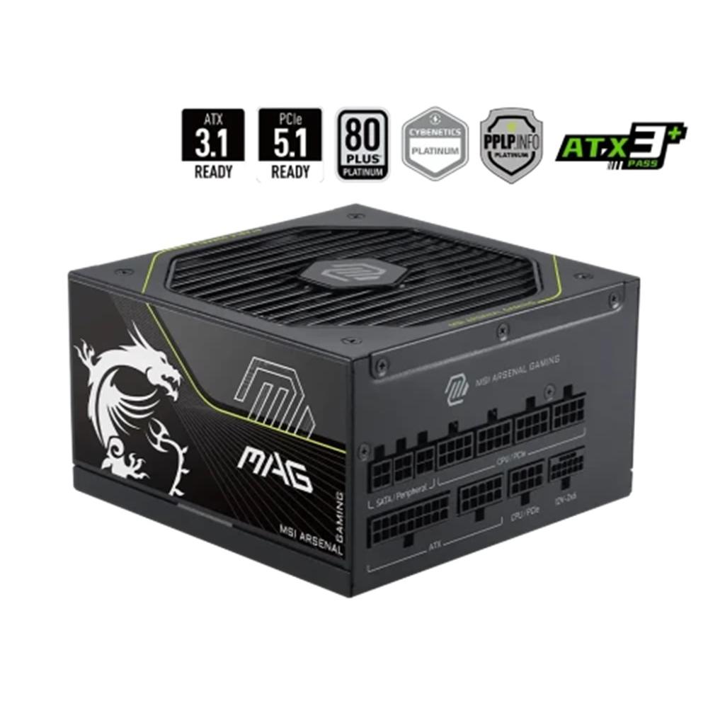 FUENTE ALIMENTACION MSI MAG A1000PLS GAMING ATX 1000W