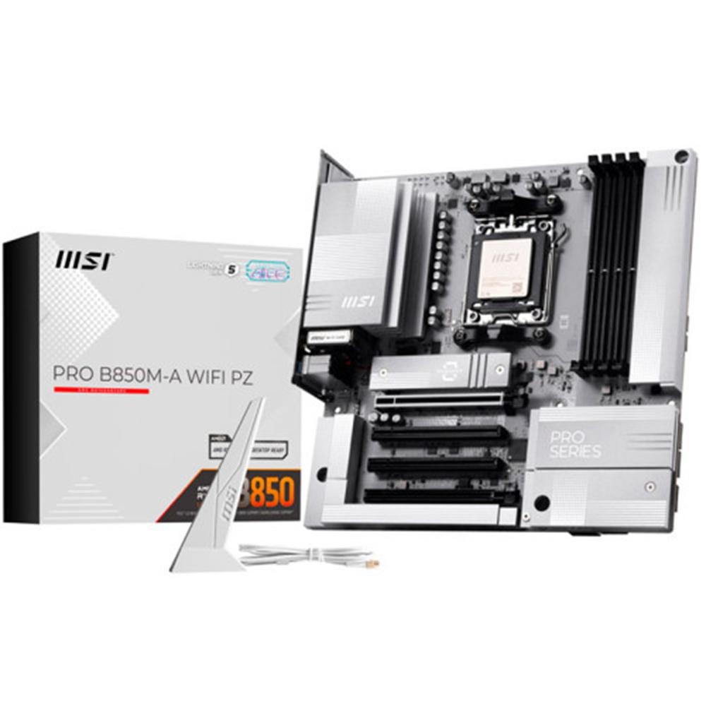 PLACA MSI PRO B850M-A WIFI PZ AM5 MATX/ 4X DDR5